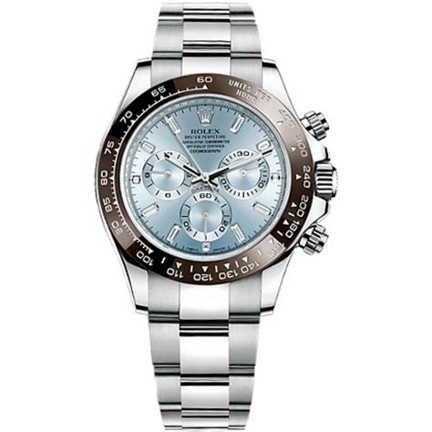 rolex cosmograph daytona ice blue mens watch price|Rolex chronograph dial.